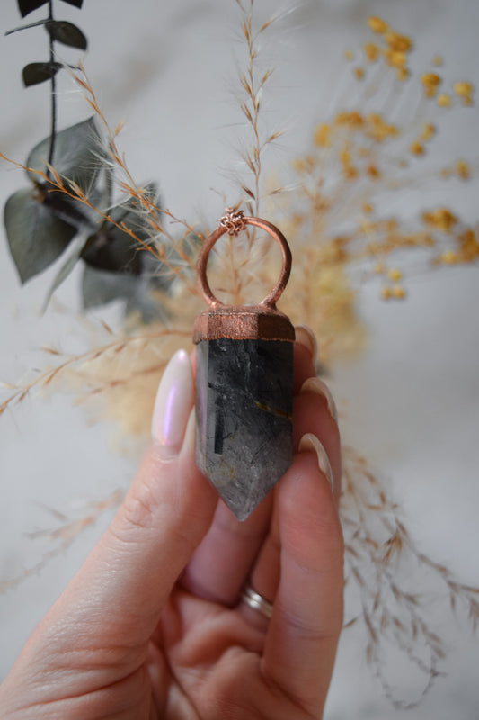 Tourmalated Quartz Talisman