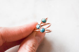 Round Turquoise Rings