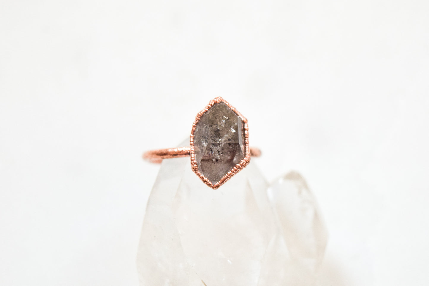 Moonrise Herkimer Diamond Ring